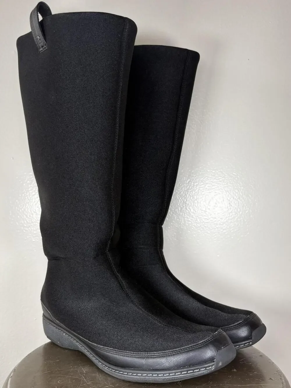 Aetrex Berries Black Neoprene Tall Pull-On Winter Boot US 11 UK 9 EU 43